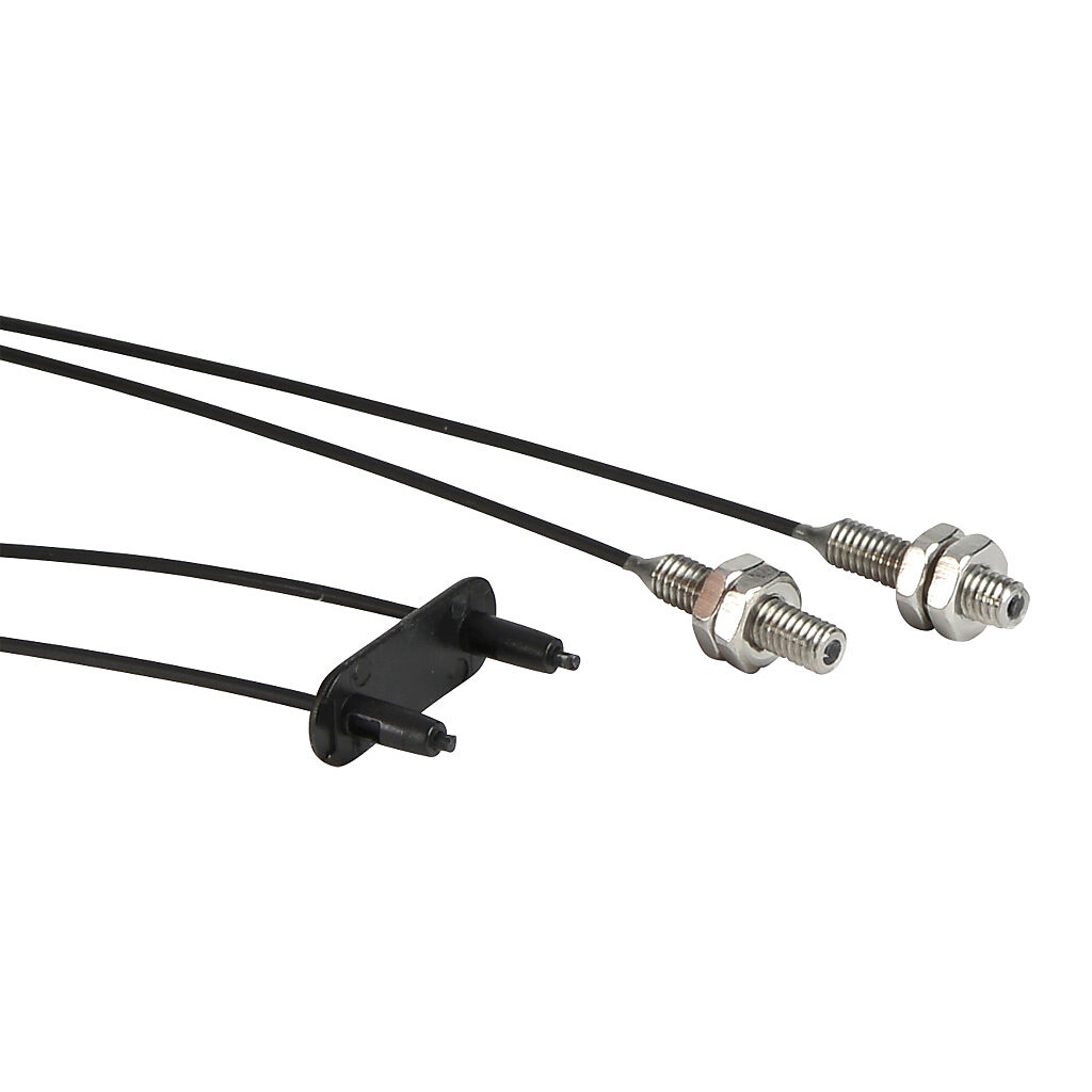 OPT2064 - Wenglor optical fiber, plastic, cuttable, through-beam, parallel fibers, M3 head, stainless steel, polyethylene jacket, 160mm sensing distance, 2m length. Package of 2.