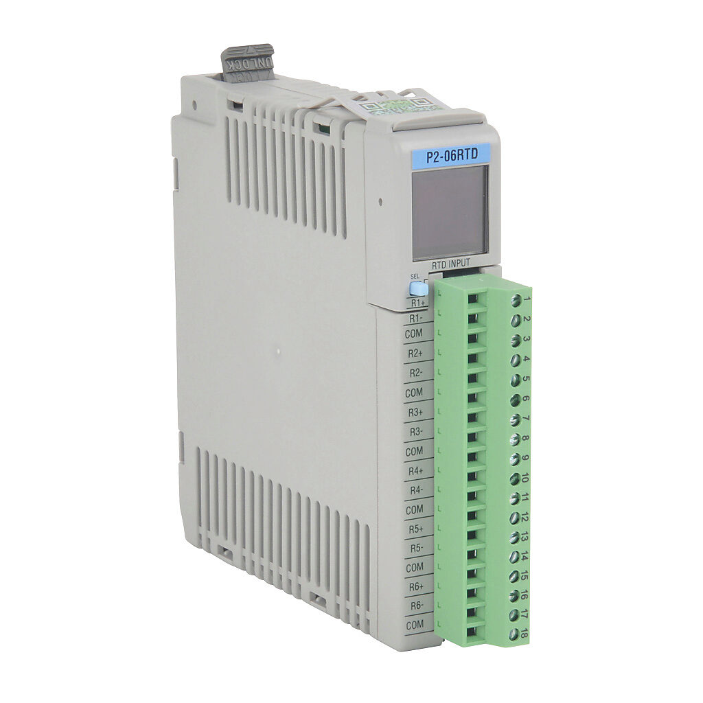 P2-06RTD - Productivity2000 temperature input module, RTD, 6-channel, 16-bit resolution, input RTD type(s): Pt100, Pt1000, JPt100, Cu10, Cu25 and Ni120. (1) P2-RTB screw terminal block included.
