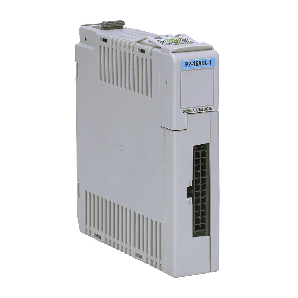 P2-16ADL-1 - Productivity2000 analog input module, 16-channel, current, 13-bit, external 24 VDC required. Requires ZIPLink connector modules and pre-wired cables.