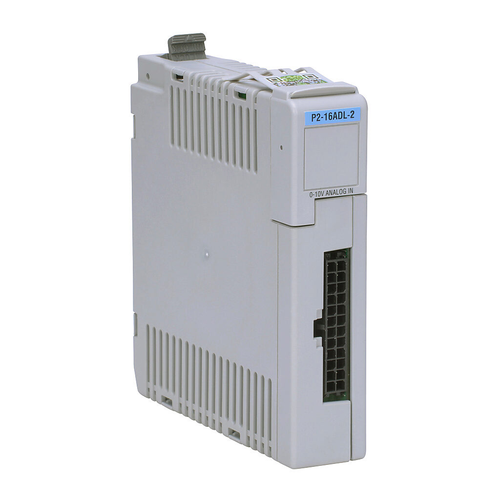 P2-16ADL-2 - Productivity2000 analog input module, 16-channel, voltage, 13-bit, external 24 VDC required. Requires ZIPLink connector modules and pre-wired cables.