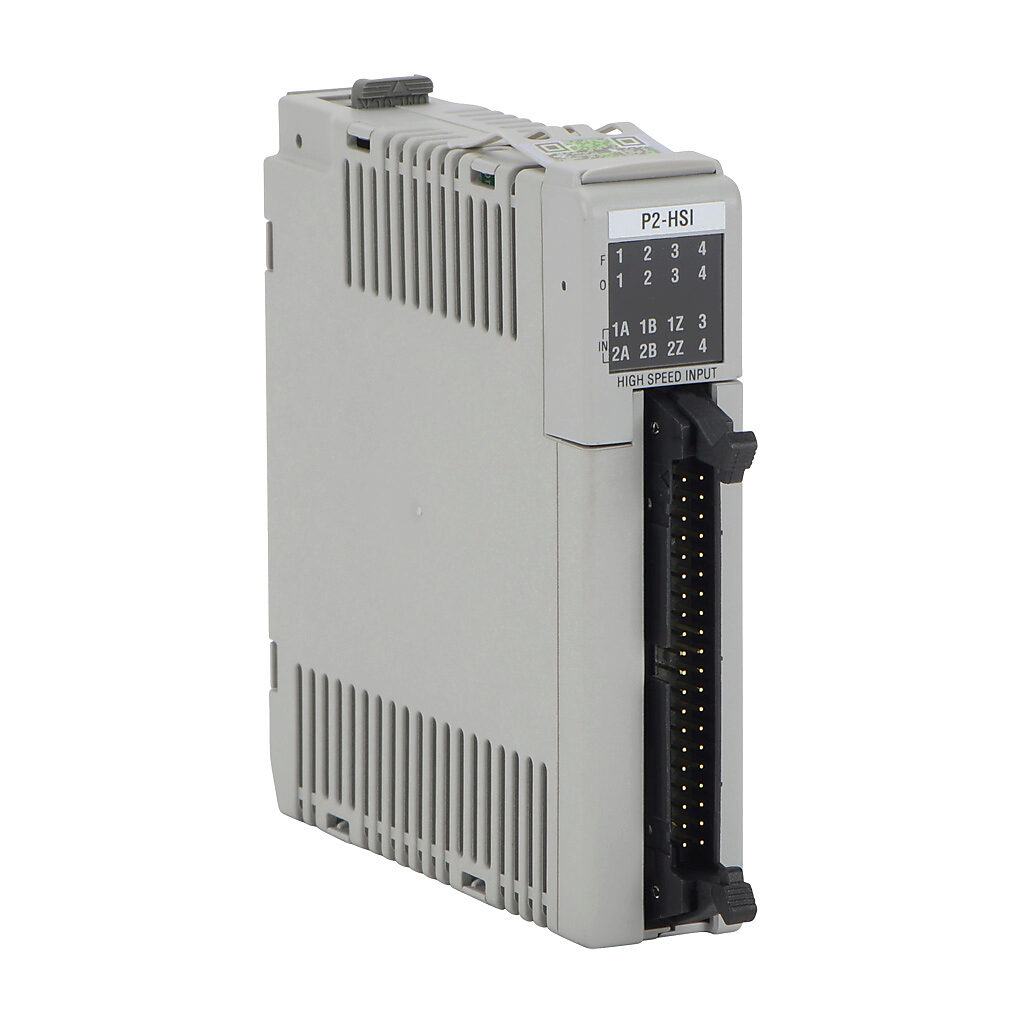 P2-HSI - Productivity2000 pulse input module, 1 MHz maximum switching frequency, 2 high-speed input point(s), 5-24 VDC, sinking/sourcing, 2-channel, differential and single-ended encoder input(s), 4 high-speed output point(s), 5-24 VDC, sinking/so...