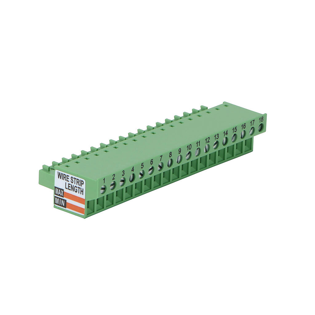 P2-RTB - Productivity2000 terminal block, 18-pin screw type. For use with Productivity1000 and Productivity2000 I/O modules.