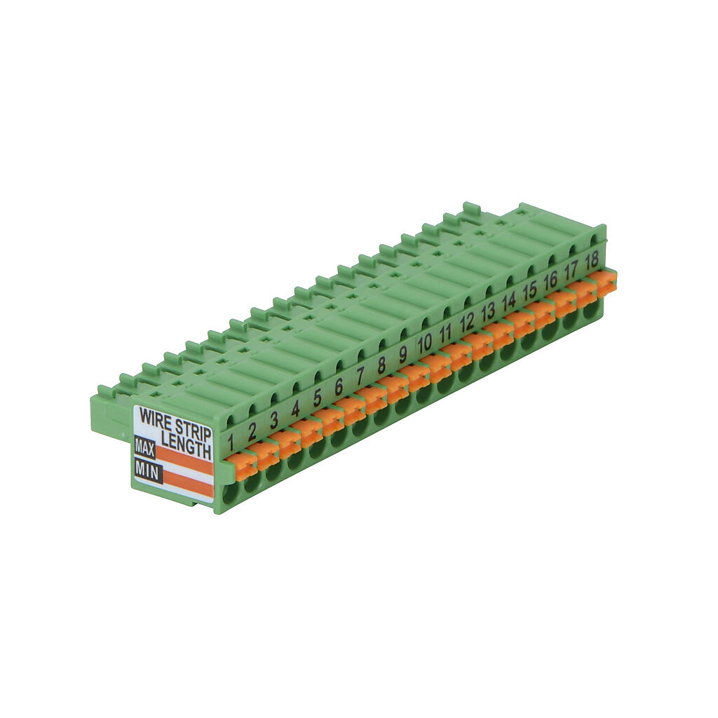 P2-RTB-1 - Productivity2000 terminal block, 18-pin spring clamp. For use with Productivity1000 and Productivity2000 I/O modules.