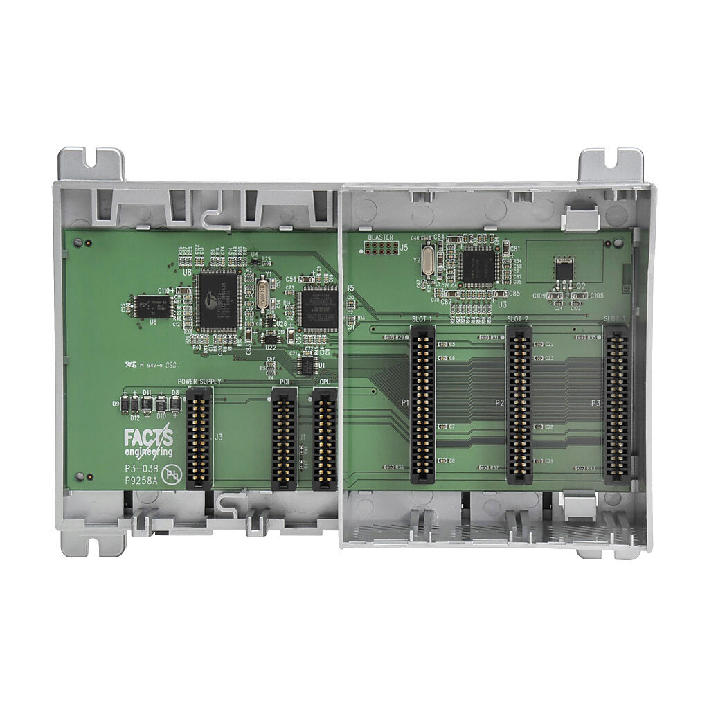 P3-03B - Productivity3000 I/O base, 3-slot, DIN rail or flush mount. Requires P3-01AC or P3-01DC power supply. Holds power supply, CPU and (3) I/O modules.