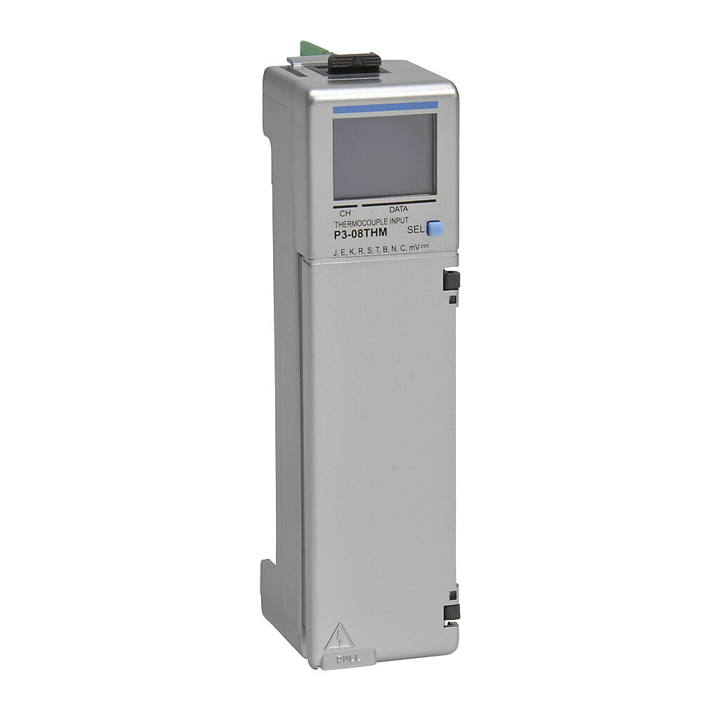 AutomationDirect P3-08THM - Productivity3000 temperature input module, thermocouple, 8-channel, 16-bit resolution, input thermocouple type(s): J, E, K, R, S, T, B, N, C. (1) P3-RTB screw terminal block included.