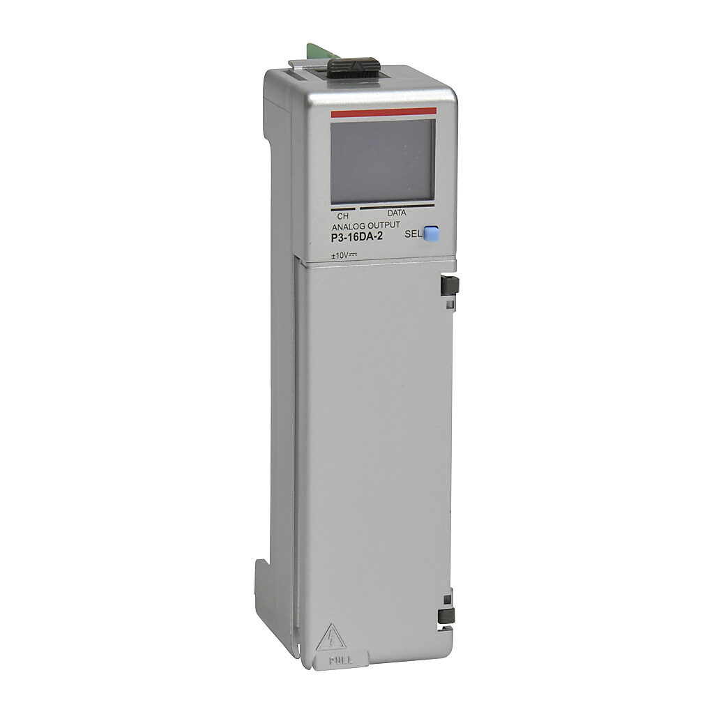 AutomationDirect P3-16DA-2 - Productivity3000 analog output module, 16-channel, voltage, 16-bit, external 24 VDC required. Requires P3-RTB removable terminal block or ZIPLink pre-wired cables.