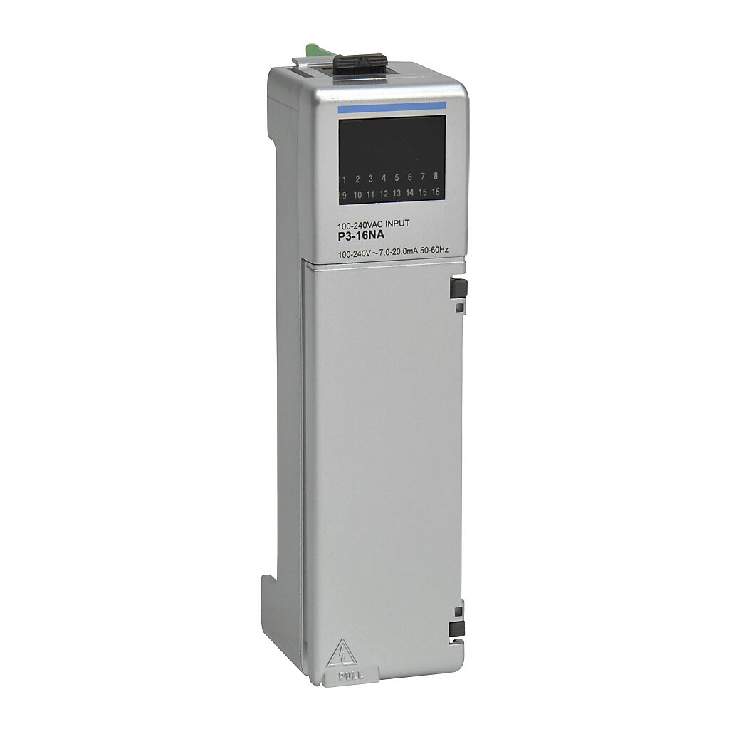 AutomationDirect P3-16NA - Productivity3000 discrete input module, 16-point, 120-240 VAC, 4 isolated common(s), 4 point(s) per common. Requires P3-RTB removable terminal block or ZIPLink pre-wired cables.