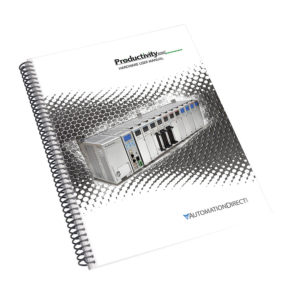 AutomationDirect P3-USER-M - Productivity3000 user manual, free download only. For use with all Productivity3000 CPUs and I/O modules. Order separately.