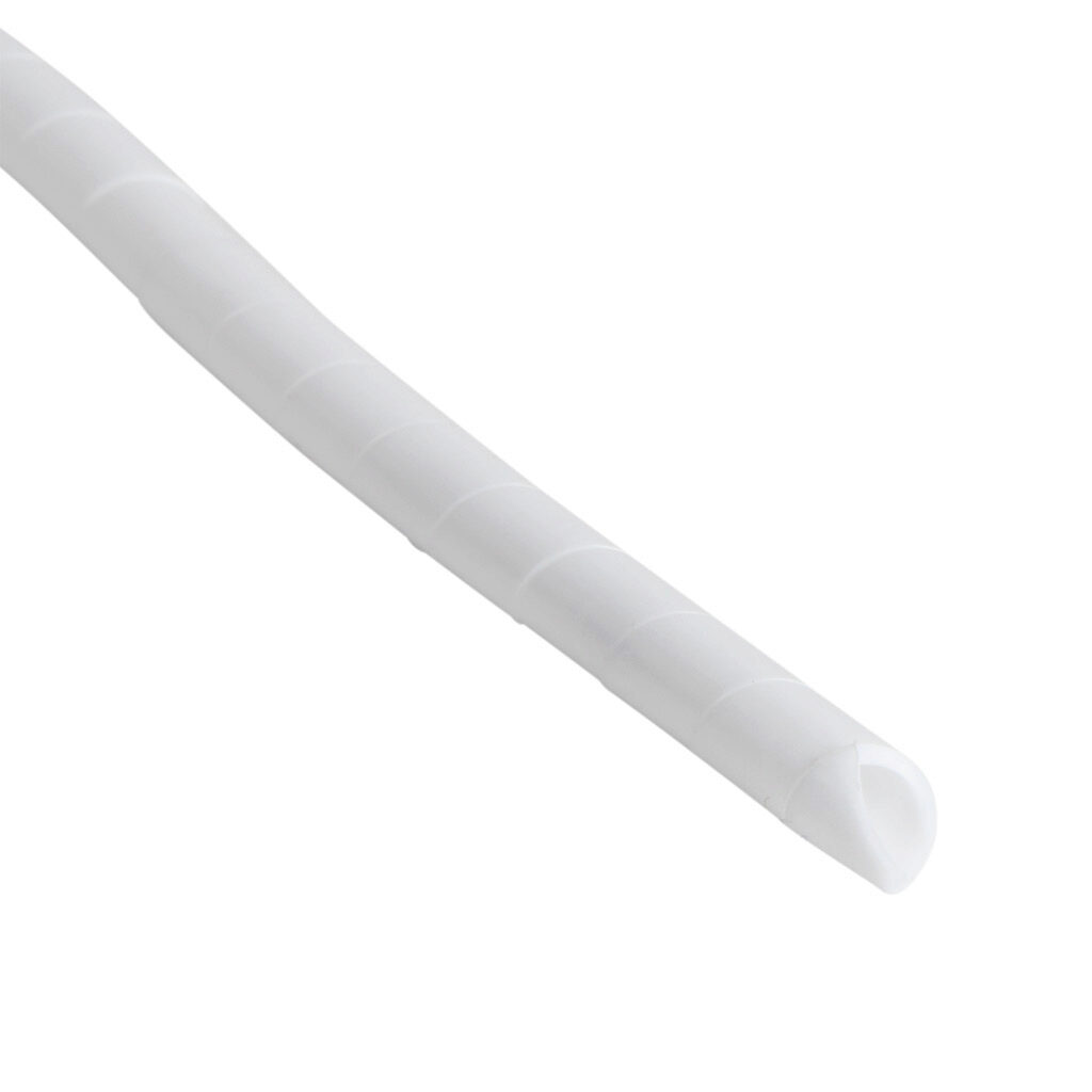 PA2 - Iboco SPIRALITE spiral wrap, 0.25in nominal outside diameter, white, 80ft coil. For use with wire bundles 1/4-2in diameter.