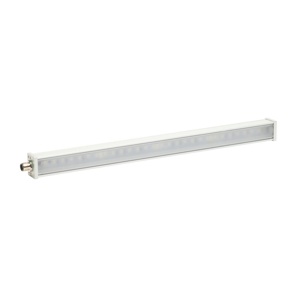 PD04PF5CY - Lumher PD machine vision lighting, bar light, infrared light emission, plus or minus 30 degrees, 360mm luminous field, continuous, 404 x 42 x 29.5mm housing, 22.8-25.2 VDC operating voltage.