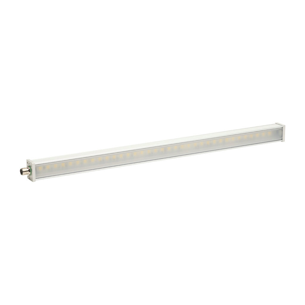 PD05PD5CY - Lumher PD machine vision lighting, bar light, white light emission, 5000K, plus or minus 30 degrees, 450mm luminous field, continuous, 494 x 31 x 25mm housing, 22.8-25.2 VDC operating voltage.