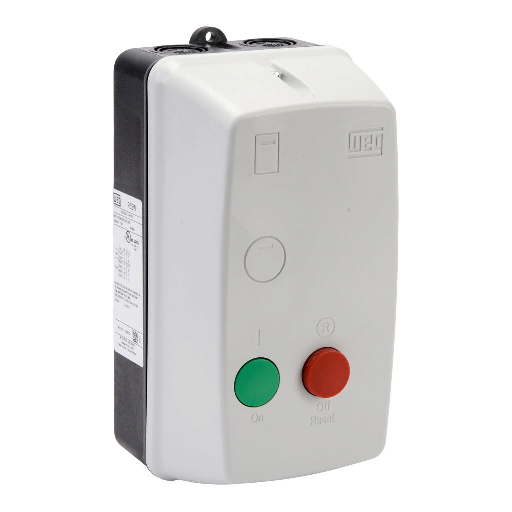 PESW-B32D15AX-R68 - WEG Electric PESW series non-combination motor starter, 32A, 3-pole, 120 VAC (50/60Hz) coil voltage, bi-metallic, 22.0-32.0A adjustable, NEMA 4/4X.