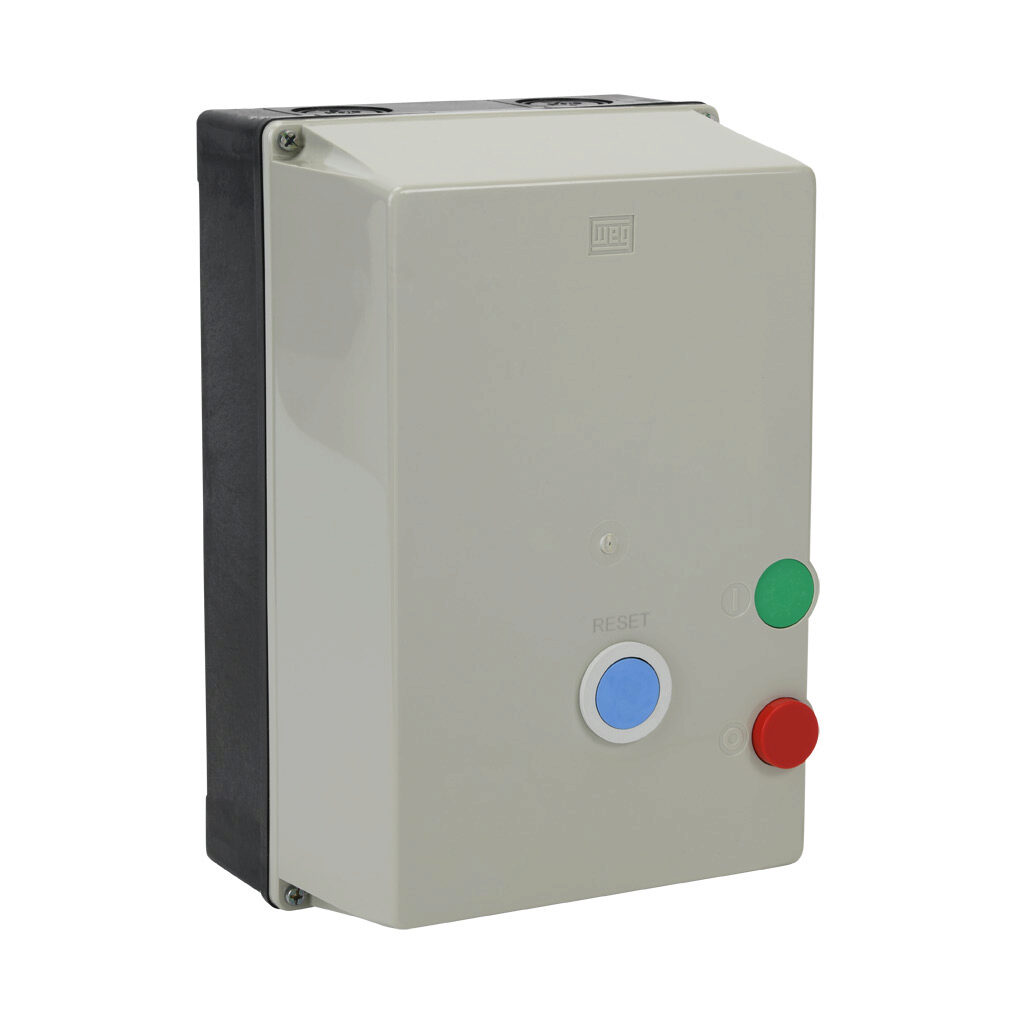 PESW-B50V24AX-R71 - WEG Electric PESW series non-combination motor starter, 50A, 3-pole, 208-240 VAC (60Hz)/180-208 VAC (50Hz) coil voltage, bi-metallic, 32.0-50.0A adjustable, NEMA 4/4X.
