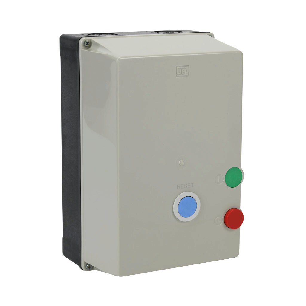 PESW-B65D39AX-R73 - WEG Electric PESW series non-combination motor starter, 65A, 3-pole, 480 VAC (50/60Hz) coil voltage, bi-metallic, 50.0-63.0A adjustable, NEMA 4/4X.