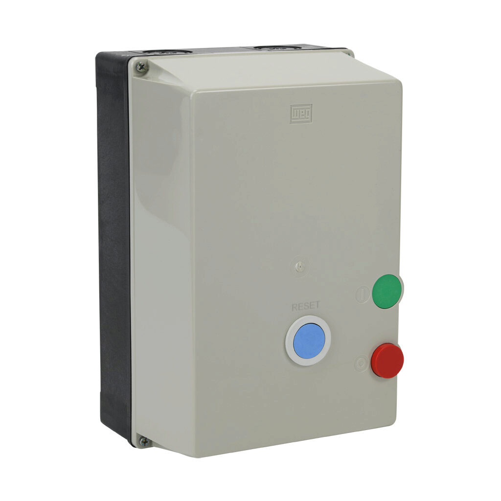 PESW-B80V24AX-R74 - WEG Electric PESW series non-combination motor starter, 80A, 3-pole, 208-240 VAC (60Hz)/180-208 VAC (50Hz) coil voltage, bi-metallic, 57.0-70.0A adjustable, NEMA 4/4X.