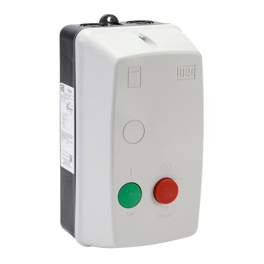 PESW-B9D15AX-R58 - WEG Electric PESW series non-combination motor starter, 9A, 3-pole, 120 VAC (50/60Hz) coil voltage, bi-metallic, 1.2-1.8A adjustable, NEMA 4/4X.