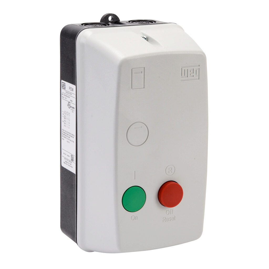 PESW-B9D15AX-R62 - WEG Electric PESW series non-combination motor starter, 9A, 3-pole, 120 VAC (50/60Hz) coil voltage, bi-metallic, 5.6-8.0A Adjustable, NEMA 4/4X.