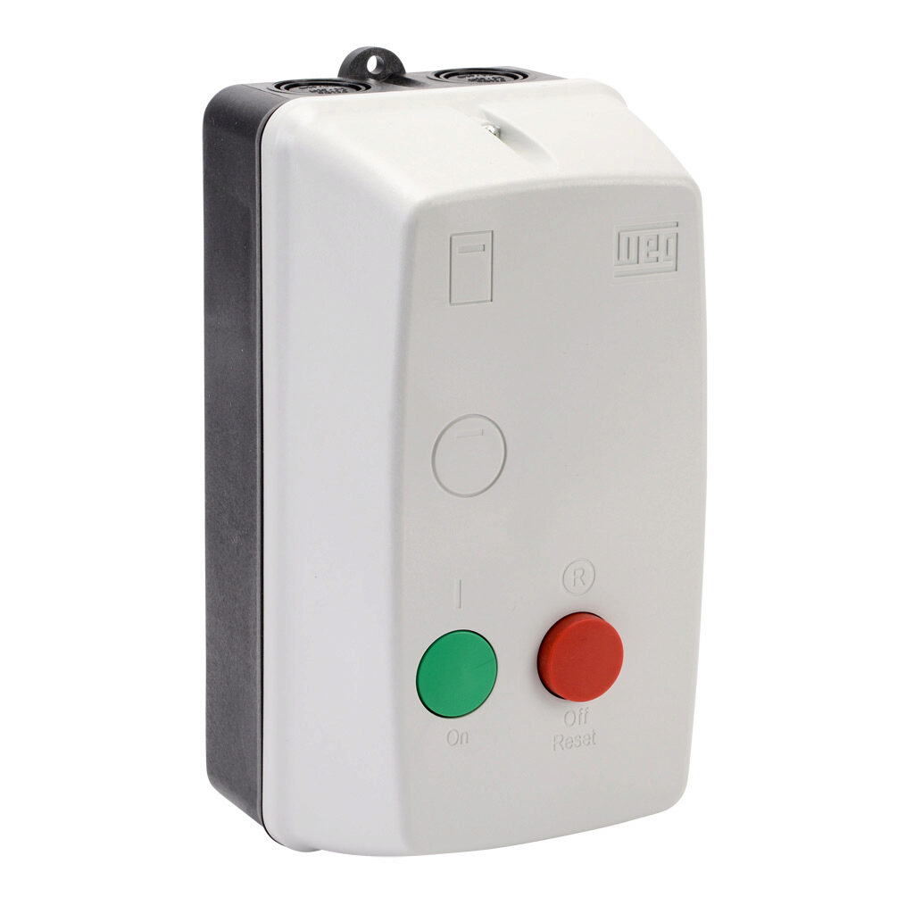 PESW-B9V24AX-R59 - WEG Electric PESW series non-combination motor starter, 9A, 3-pole, 208-240 VAC (60Hz)/180-208 VAC (50Hz) coil voltage, bi-metallic, 1.8-2.8A adjustable, NEMA 4/4X.