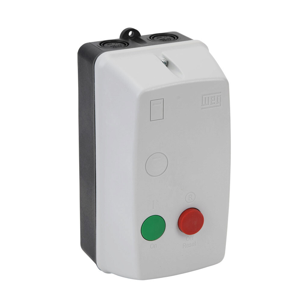 PESWS-B18V24AX-RM65 - WEG Electric PESWS series non-combination motor starter, 18A, 2-pole, 208-240 VAC (60Hz)/180-208 VAC (50Hz) coil voltage, bi-metallic, 10.0-15.0.A Adjustable, NEMA 4/4X.