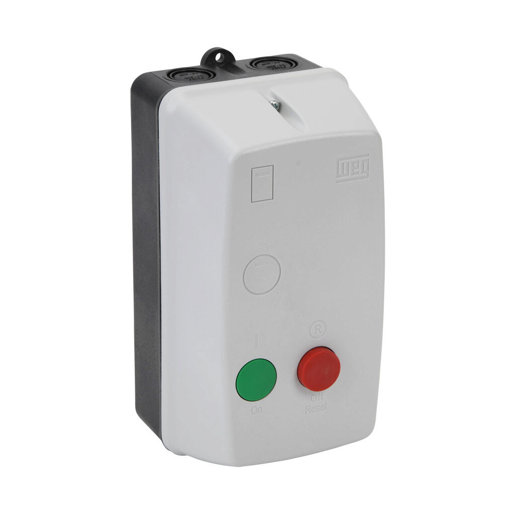 PESWS-B9V24AX-RM62 - WEG Electric PESWS series non-combination motor starter, 9A, 2-pole, 208-240 VAC (60Hz)/180-208 VAC (50Hz) coil voltage, bi-metallic, 5.6-8.0A Adjustable, NEMA 4/4X.