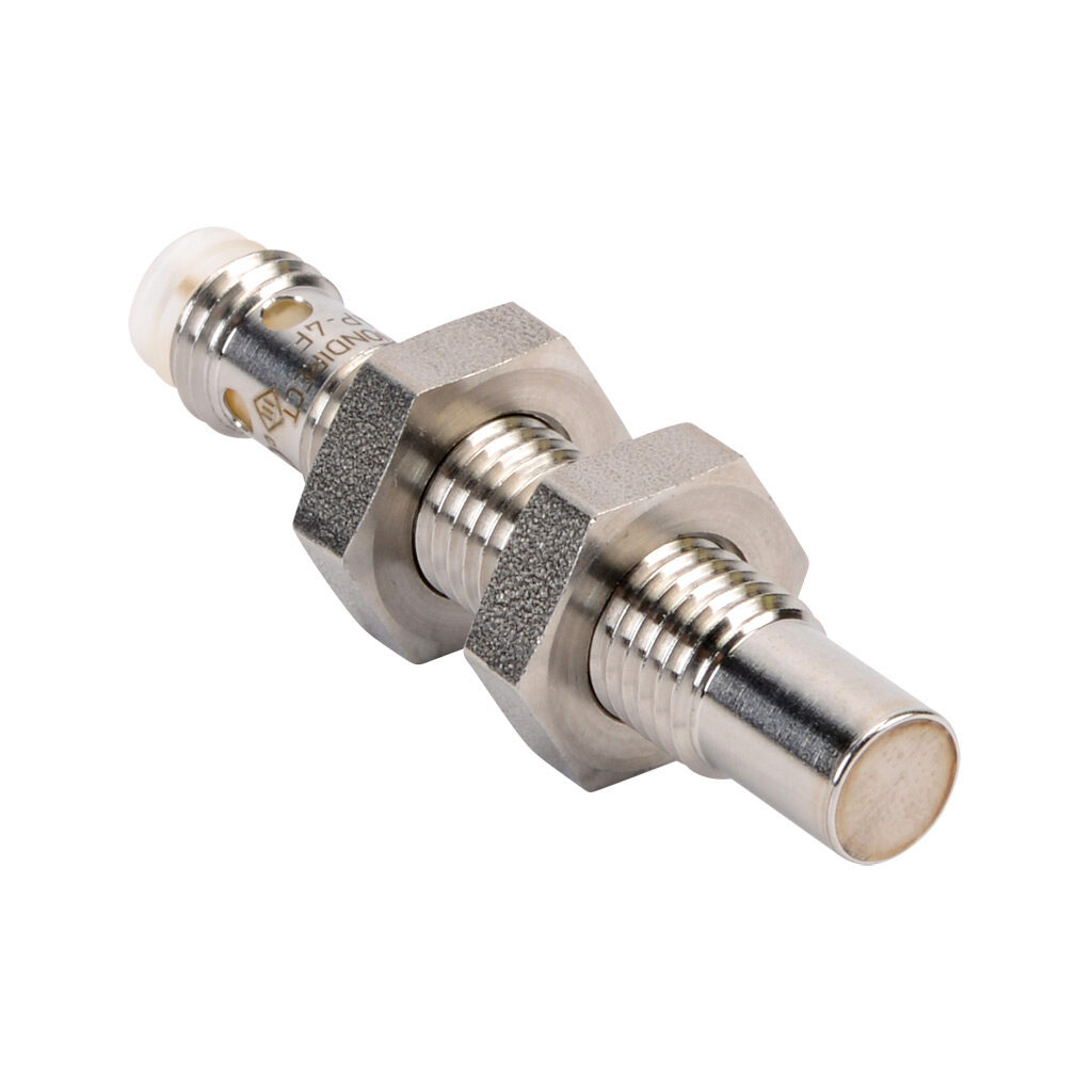 PEW2-AP-4F - ProSense inductive proximity sensor, tubular, 8mm diameter x 45mm body, stainless steel housing, PNP, N.O. output, 5mm sensing distance, non-flush, 500 Hz switching frequency, IP65 IP66 IP67 IP68 IP69K, 3-pin M8 quick-disconnect.