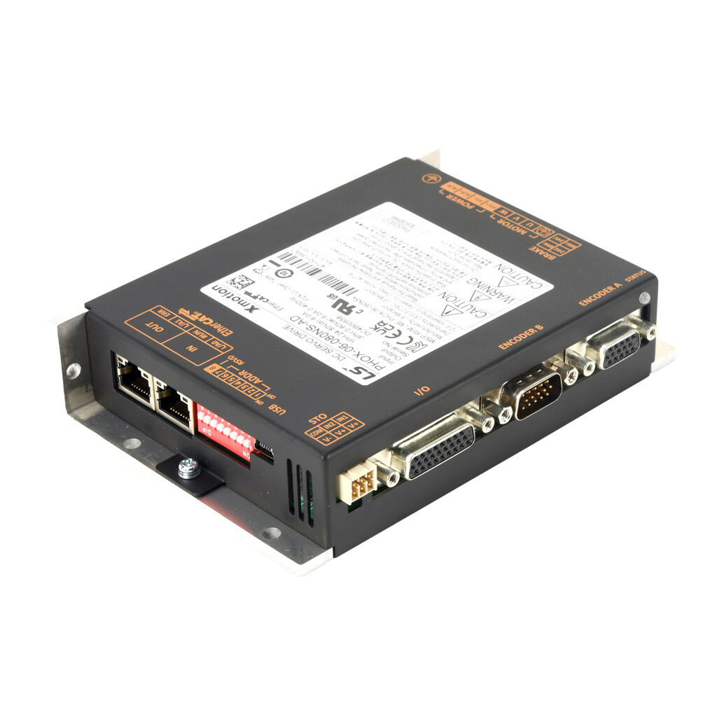 PHOX-06-080NS-AD - LS Electric servo drive, 300W, 24-80 VDC, (2) Ethernet 100Base-TX (RJ45) port(s), EtherCAT Slave. For use with 200W-300W systems.