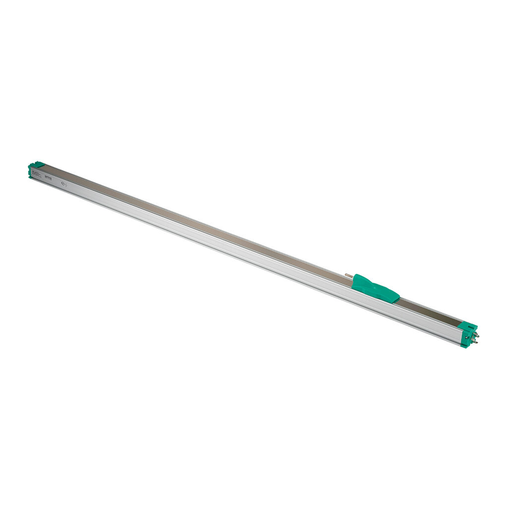 PK-M-1000-L - Gefran potentiometer linear position sensor, rodless slide, 1000mm stroke, 57 x 38 x 1167mm body, channel mount, 18mm DIN 43650 Form A.