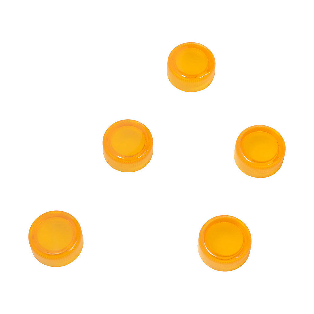 PL1170PG-5 - AutomationDirect indicating light lens, replacement, yellow. Package of 5. For use with GCX series indicators.