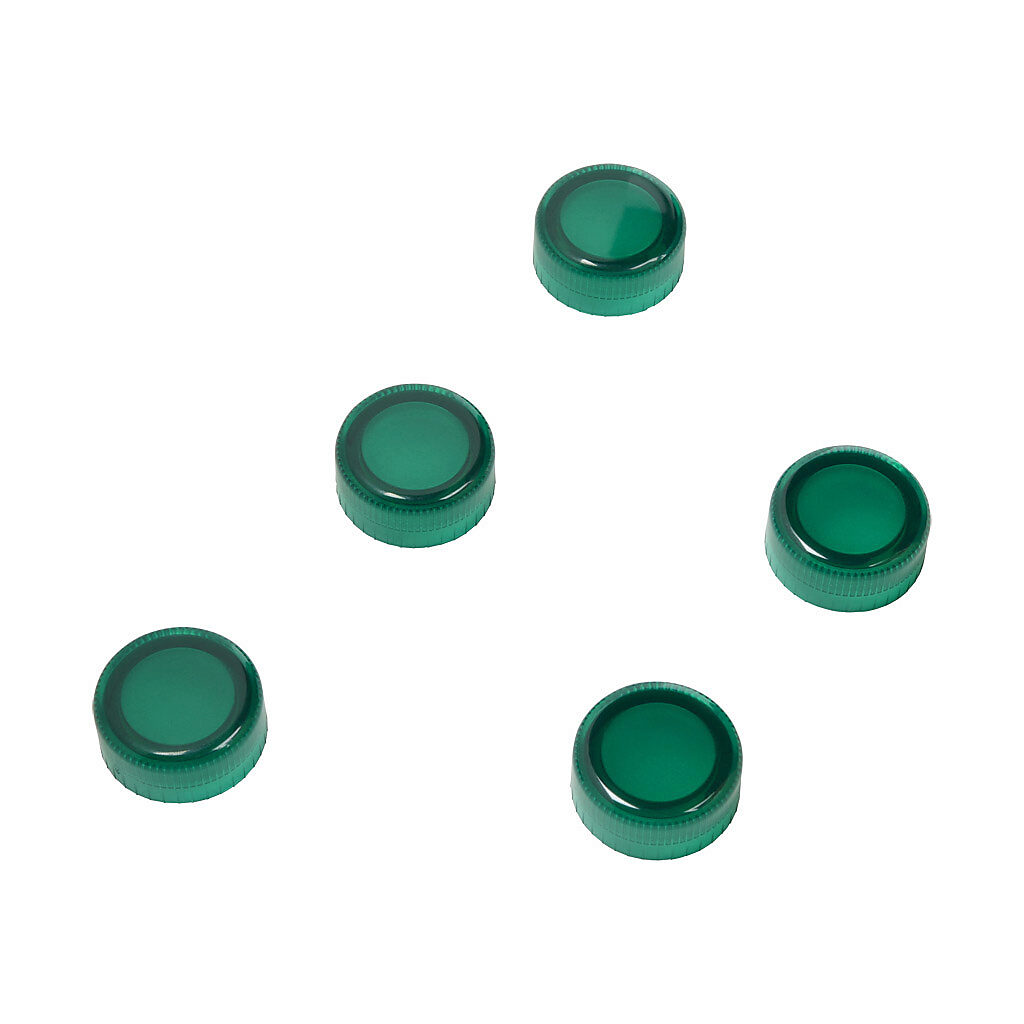 PL1170PV-5 - AutomationDirect indicating light lens, replacement, green. Package of 5. For use with GCX series indicators.