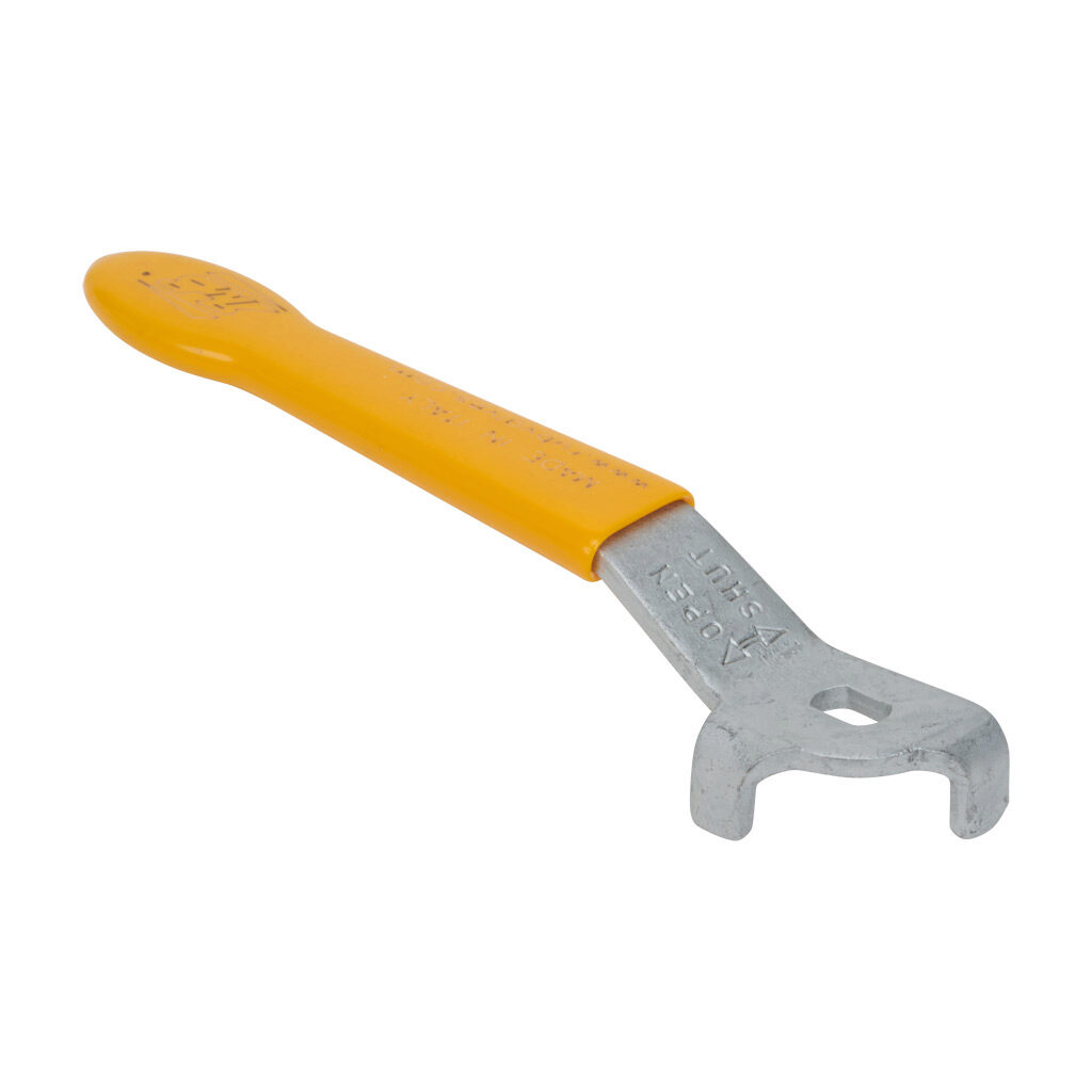 PLFG13 - RuB standard handle, replacement, PVC dipped steel, yellow. For use with RuB 1/2in ball valves.