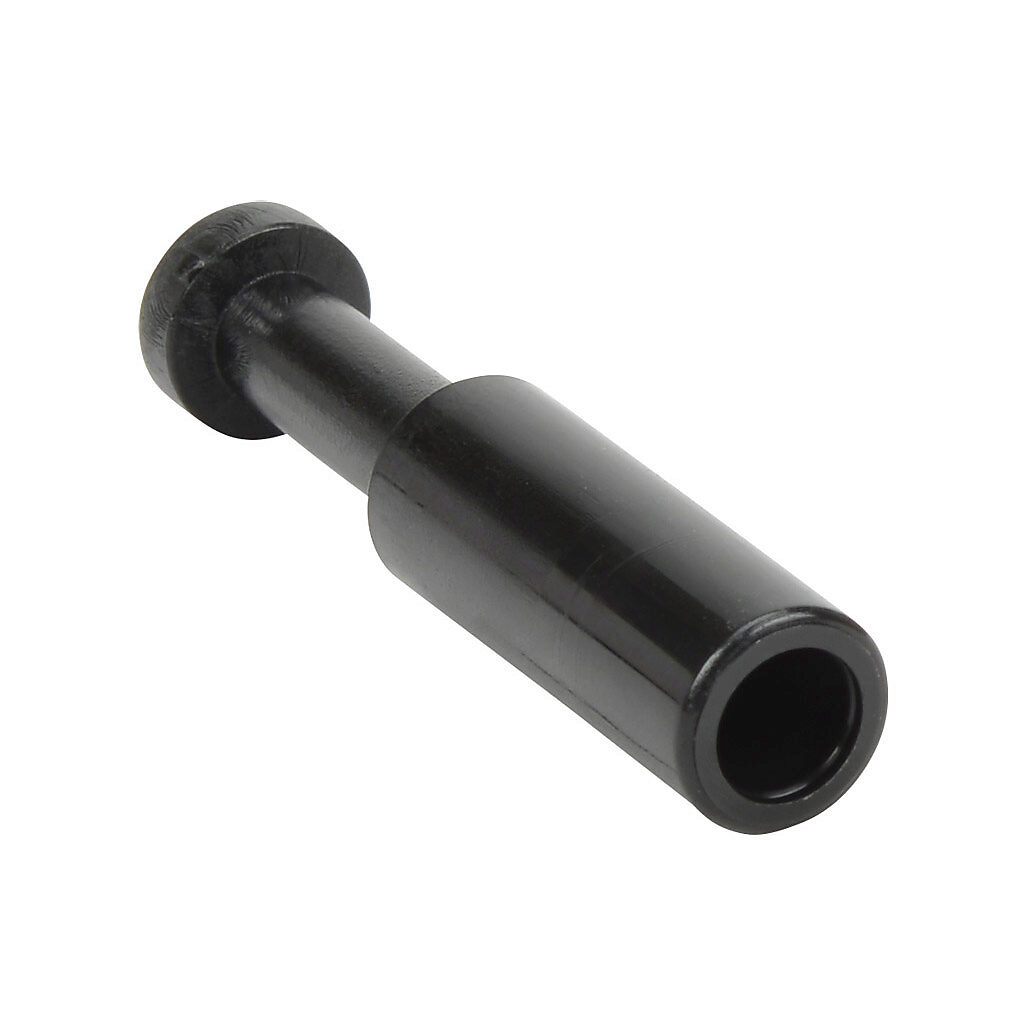 PLUG8M - NITRA pneumatic push-to-connect fitting, plug, thermoplastic (PBT) body, 5/16in (8mm) plug-in. Package of 5.