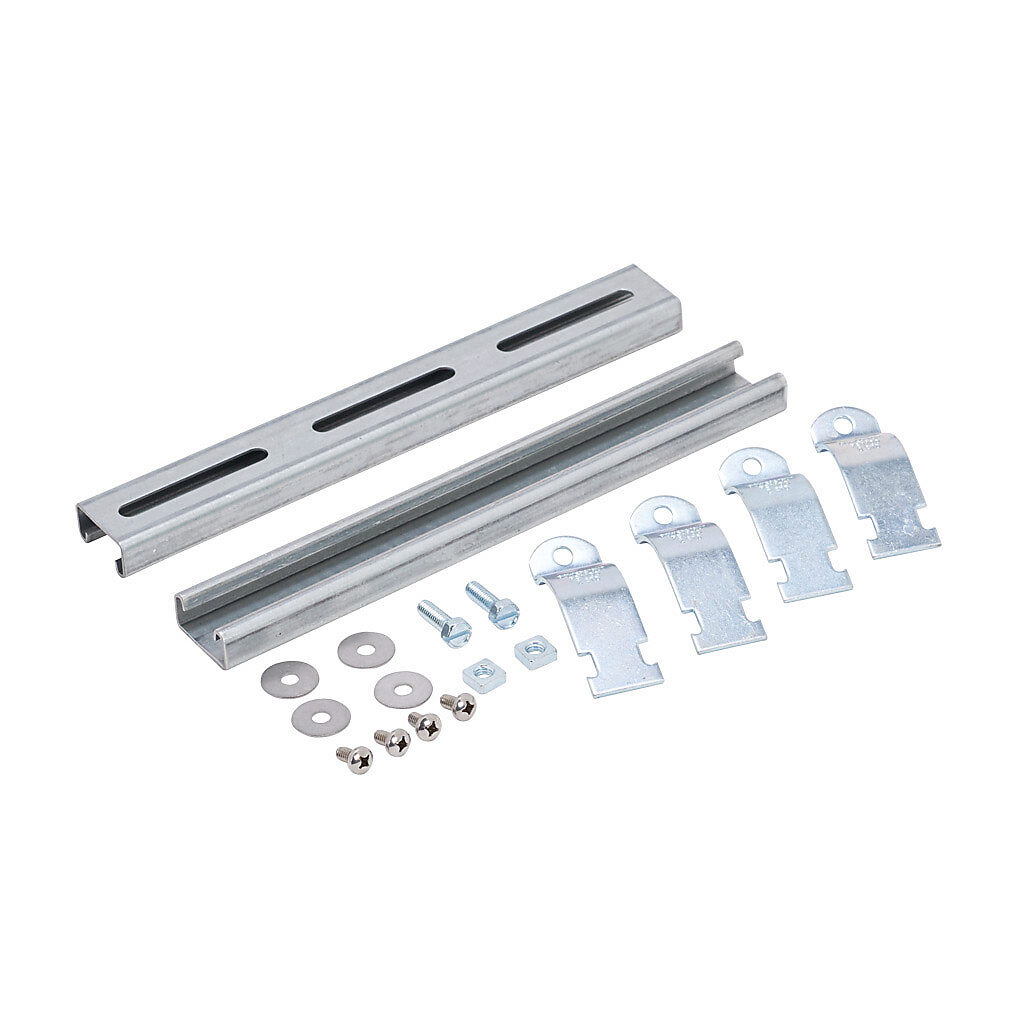PMKG-212-P10 - Integra pole mounting kit, accommodates 2in pole diameter, galvanized steel components and zinc-plated steel fasteners. For use with 12in wide Premium series polycarbonate enclosures.