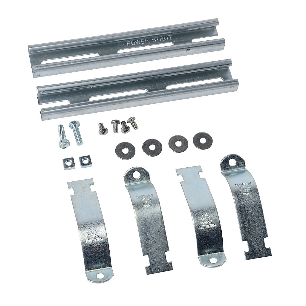 PMKG-310-P10 - Integra pole mounting kit, accommodates 3in pole diameter, galvanized steel components and zinc-plated steel fasteners. For use with 10in wide Premium series polycarbonate enclosures.