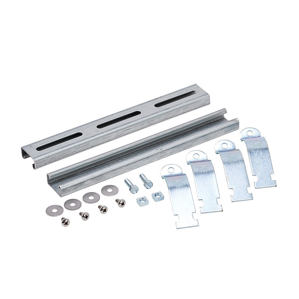 PMKG-312-P10 - Integra pole mounting kit, accommodates 3in pole diameter, galvanized steel components and zinc-plated steel fasteners. For use with 12in wide Premium series polycarbonate enclosures.