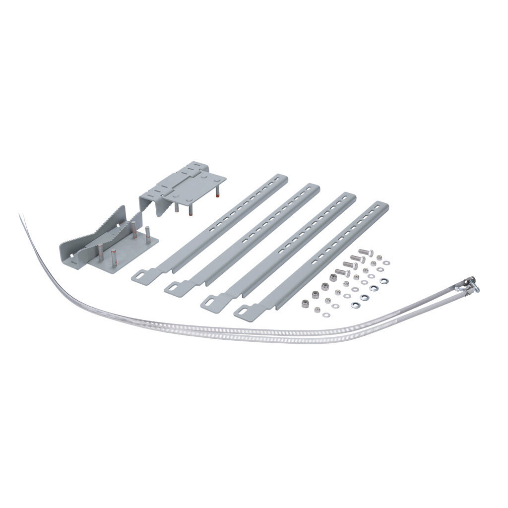 PMKLRG - Wiegmann pole mounting kit, accommodates 14in or less, ANSI 61 gray powder coated components. For use with Hubbell-Wiegmann enclosures 24-36in width.