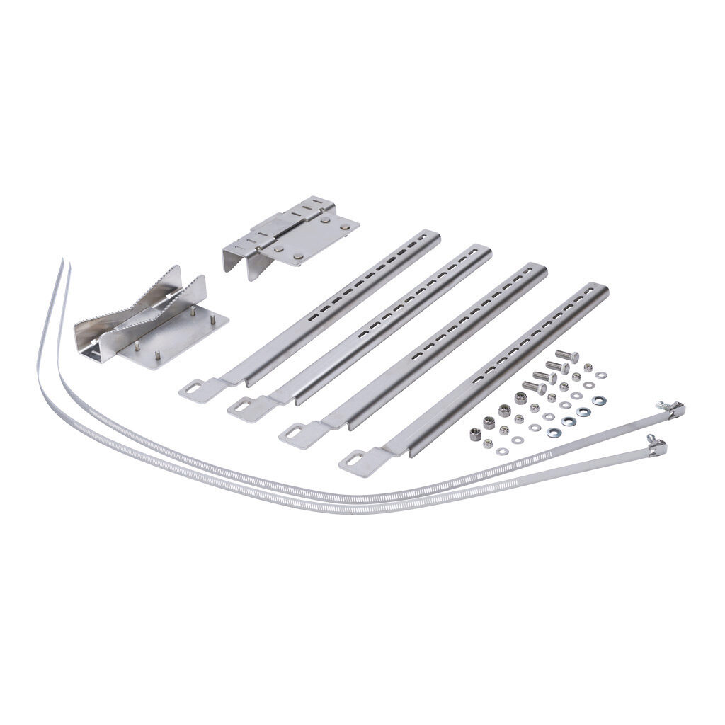 PMKLRGSS - Wiegmann pole mounting kit, accommodates 14in or less, 304 stainless steel components. For use with Hubbell-Wiegmann enclosures 24-36in width.