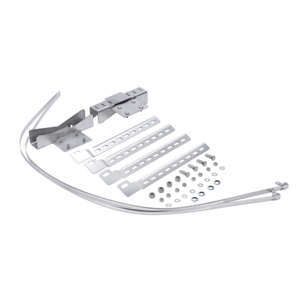 PMKSMLSS - Wiegmann pole mounting kit, accommodates 14in or less, 304 stainless steel components. For use with Hubbell-Wiegmann enclosures 12-20in width.