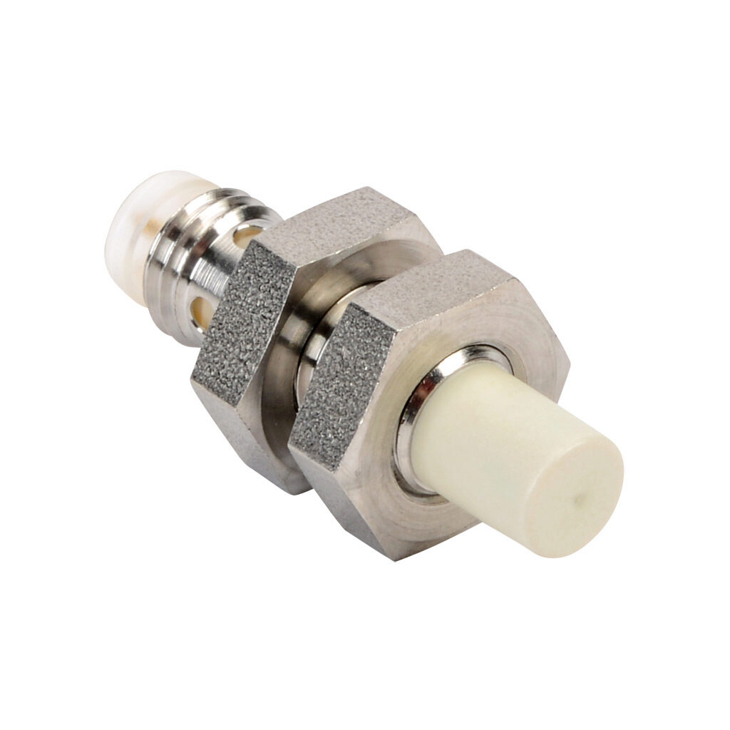 PNE6-AP-6F - ProSense inductive proximity sensor, tubular, 8mm diameter x 30mm body, stainless steel housing, PNP, N.O. output, 6mm sensing distance, non-flush, 800 Hz switching frequency, IP65 IP66 IP67 IP68 IP69K, 3-pin M8 quick-disconnect.