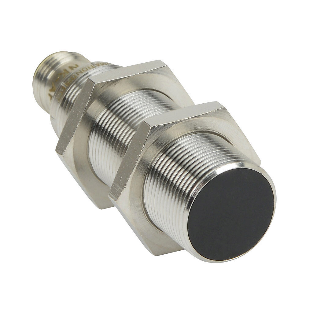 PNK-AP-3H - AutomationDirect inductive proximity sensor, tubular, 18mm diameter x 60mm body, bronze-plated brass housing, PNP, N.O. output, 8mm sensing distance, flush, 400 Hz switching frequency, IP65 IP66 IP67 IP68 IP69K, 4-pin M12 quick-disconn...