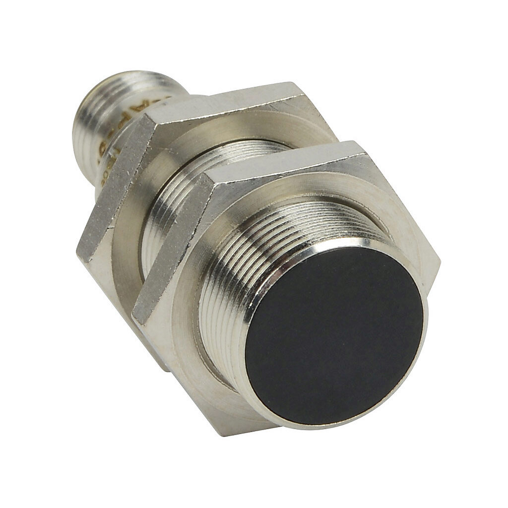 PNK6-AP-3H - AutomationDirect inductive proximity sensor, tubular, 18mm diameter x 45mm body, bronze-plated brass housing, PNP, N.O. output, 8mm sensing distance, flush, 400 Hz switching frequency, IP65 IP66 IP67 IP68 IP69K, 4-pin M12 quick-discon...