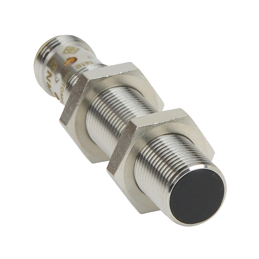 PNM-AP-3H - AutomationDirect inductive proximity sensor, tubular, 12mm diameter x 60mm body, bronze-plated brass housing, PNP, N.O. output, 4mm sensing distance, flush, 700 Hz switching frequency, IP65 IP66 IP67 IP68 IP69K, 4-pin M12 quick-disconn...