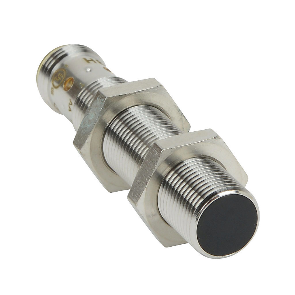 PNM-CN-3H - AutomationDirect inductive proximity sensor, tubular, 12mm diameter x 60mm body, bronze-plated brass housing, NPN, N.C. output, 4mm sensing distance, flush, 700 Hz switching frequency, IP65 IP66 IP67 IP68 IP69K, 4-pin M12 quick-disconn...
