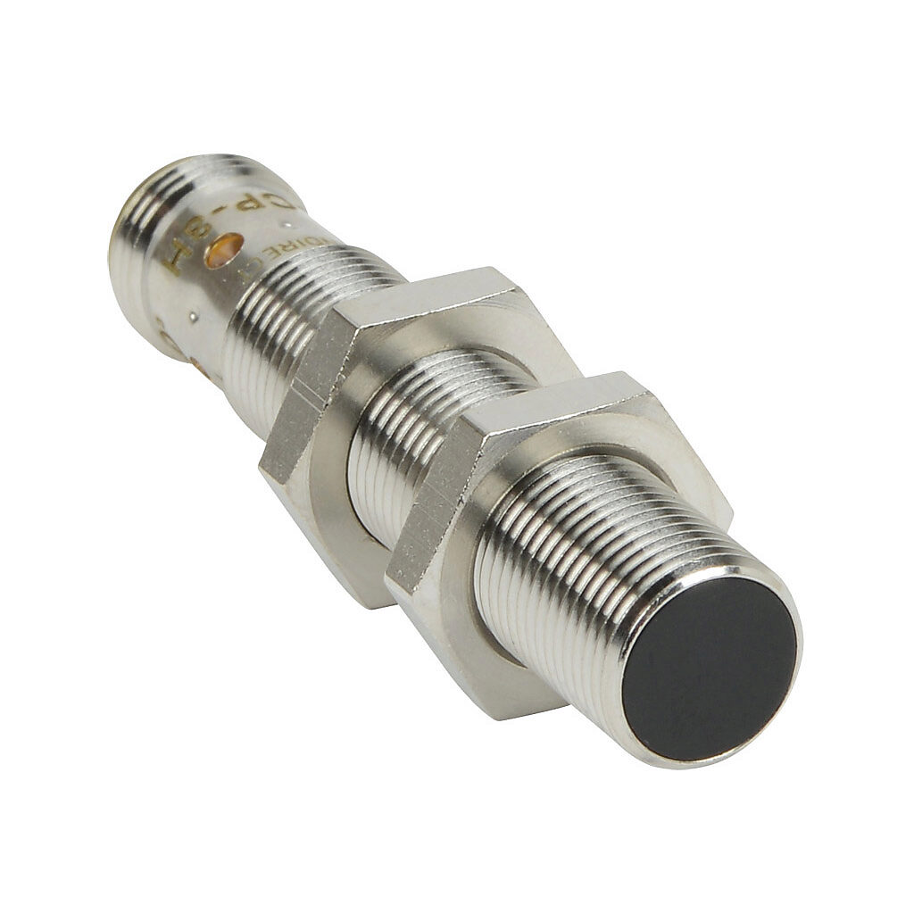 PNM-CP-3H - AutomationDirect inductive proximity sensor, tubular, 12mm diameter x 60mm body, bronze-plated brass housing, PNP, N.C. output, 4mm sensing distance, flush, 700 Hz switching frequency, IP65 IP66 IP67 IP68 IP69K, 4-pin M12 quick-disconn...