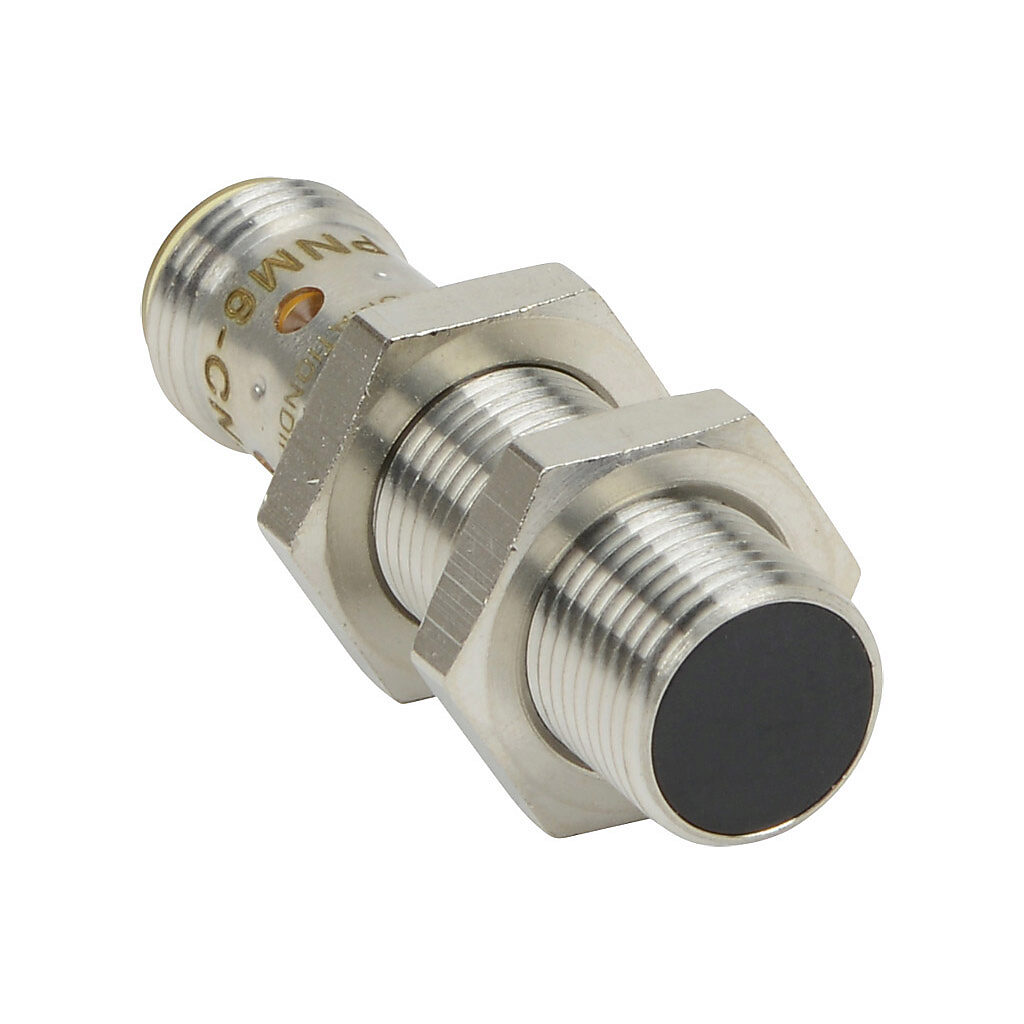PNM6-CN-3H - AutomationDirect inductive proximity sensor, tubular, 12mm diameter x 45mm body, bronze-plated brass housing, NPN, N.C. output, 4mm sensing distance, flush, 700 Hz switching frequency, IP65 IP66 IP67 IP68 IP69K, 4-pin M12 quick-discon...