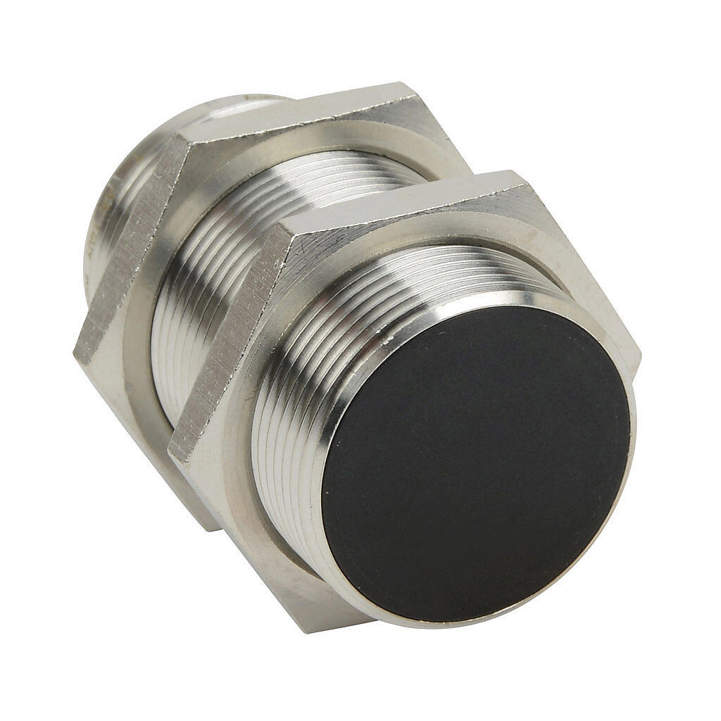 PNT-AN-3H - AutomationDirect inductive proximity sensor, tubular, 30mm diameter x 60mm body, bronze-plated brass housing, NPN, N.O. output, 15mm sensing distance, flush, 100 Hz switching frequency, IP65 IP66 IP67 IP68 IP69K, 4-pin M12 quick-discon...