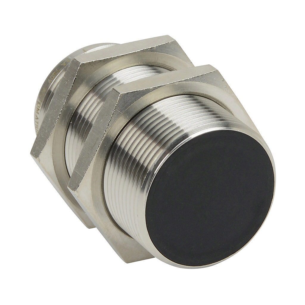 PNT-CN-3H - AutomationDirect inductive proximity sensor, tubular, 30mm diameter x 60mm body, bronze-plated brass housing, NPN, N.C. output, 15mm sensing distance, flush, 100 Hz switching frequency, IP65 IP66 IP67 IP68 IP69K, 4-pin M12 quick-discon...