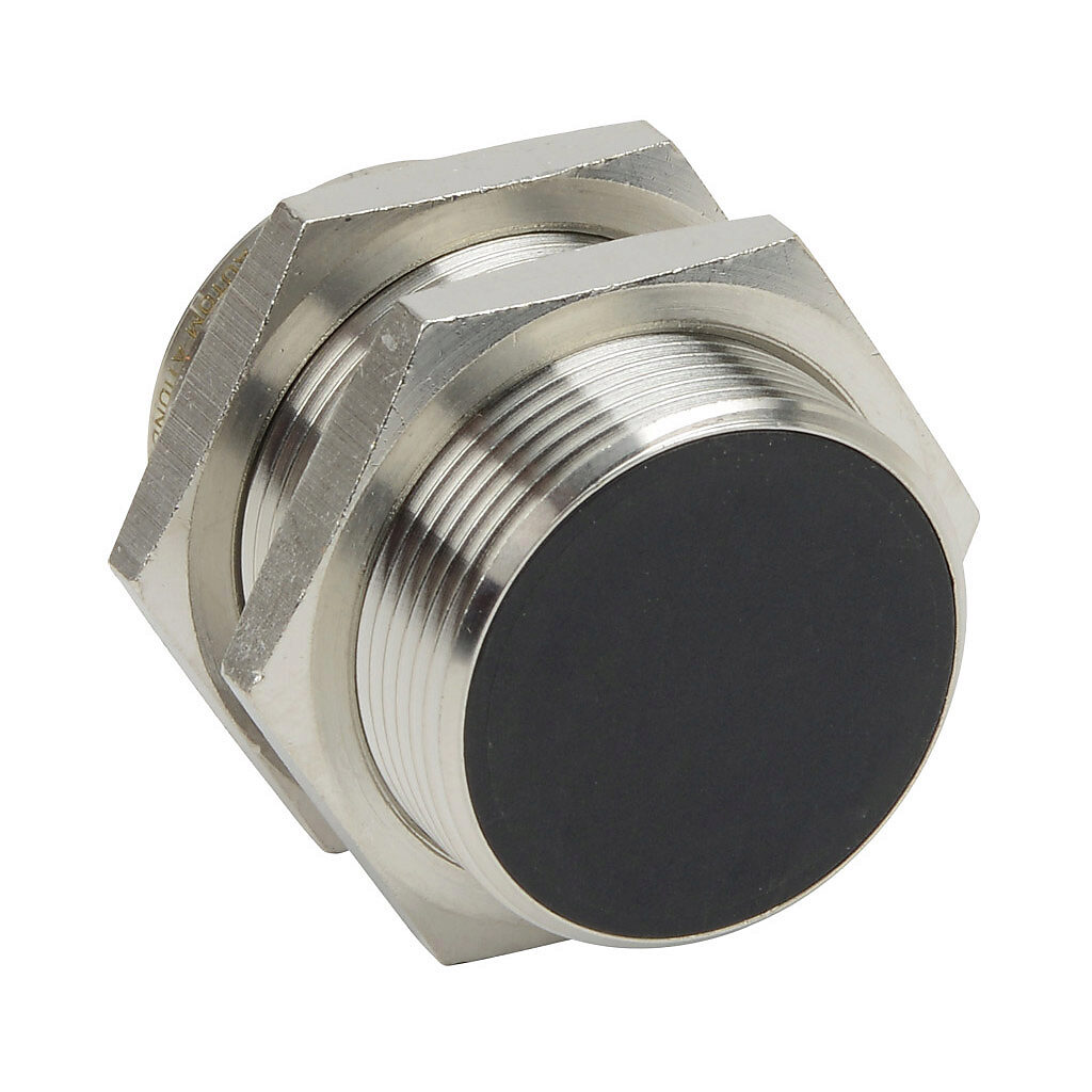 PNT6-AP-3H - AutomationDirect inductive proximity sensor, tubular, 30mm diameter x 50mm body, bronze-plated brass housing, PNP, N.O. output, 15mm sensing distance, flush, 100 Hz switching frequency, IP65 IP66 IP67 IP68 IP69K, 4-pin M12 quick-disco...