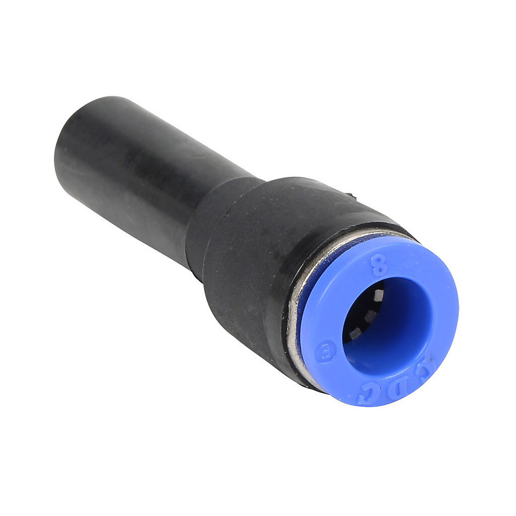 PR10M-8M - NITRA pneumatic push-to-connect fitting, plug-in reducer, thermoplastic (PBT) body, (1) 10mm plug-in to (1) 5/16in (8mm) push-to-connect. Package of 5.