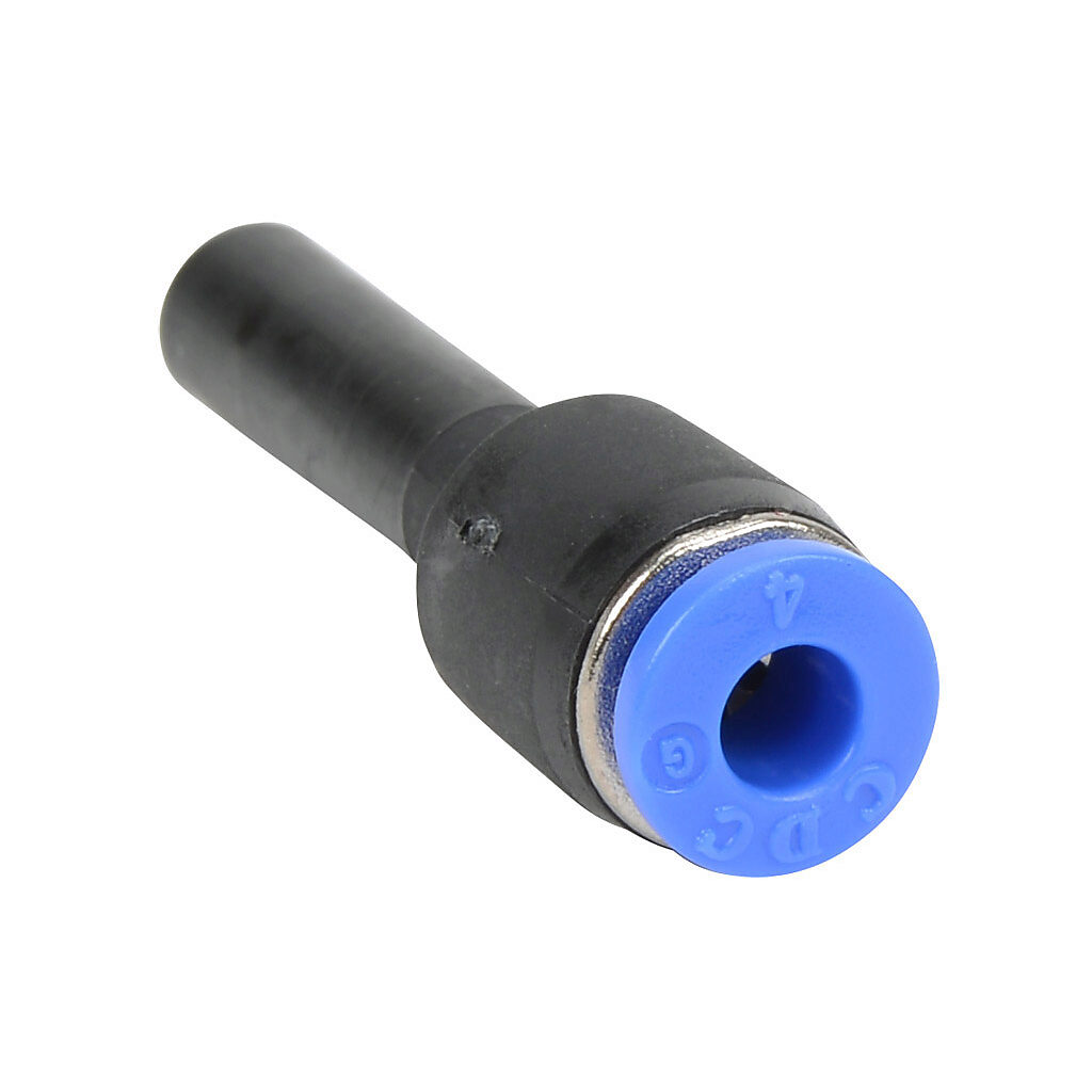 PR6M-4M - NITRA pneumatic push-to-connect fitting, plug-in reducer, thermoplastic (PBT) body, (1) 6mm plug-in to (1) 5/32in (4mm) push-to-connect. Package of 5.