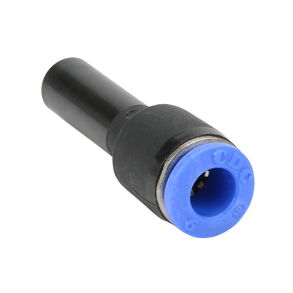 PR8M-6M - NITRA pneumatic push-to-connect fitting, plug-in reducer, thermoplastic (PBT) body, (1) 5/16in (8mm) plug-in to (1) 6mm push-to-connect. Package of 5.